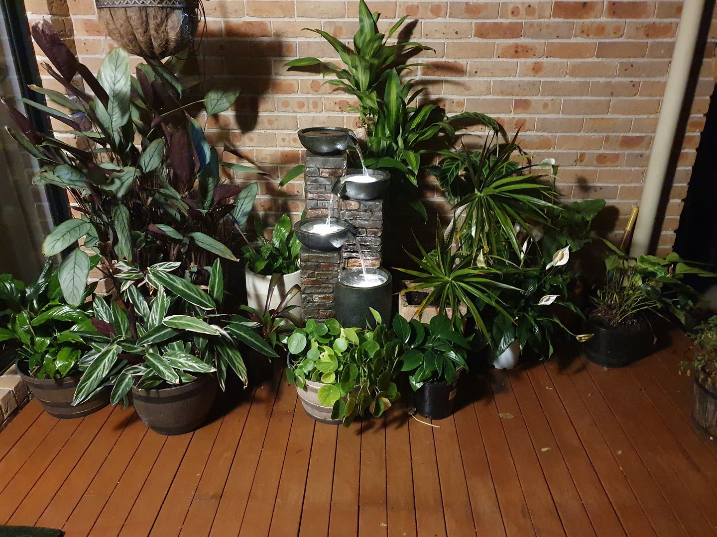 Customer photo review of Pots & Bricks 4-Tier Water Fountain - Rustic Charm 90cm