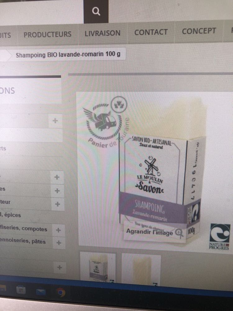 Customer photo review of Shampoing solide lavande-romarin-100g-Moulin à savon