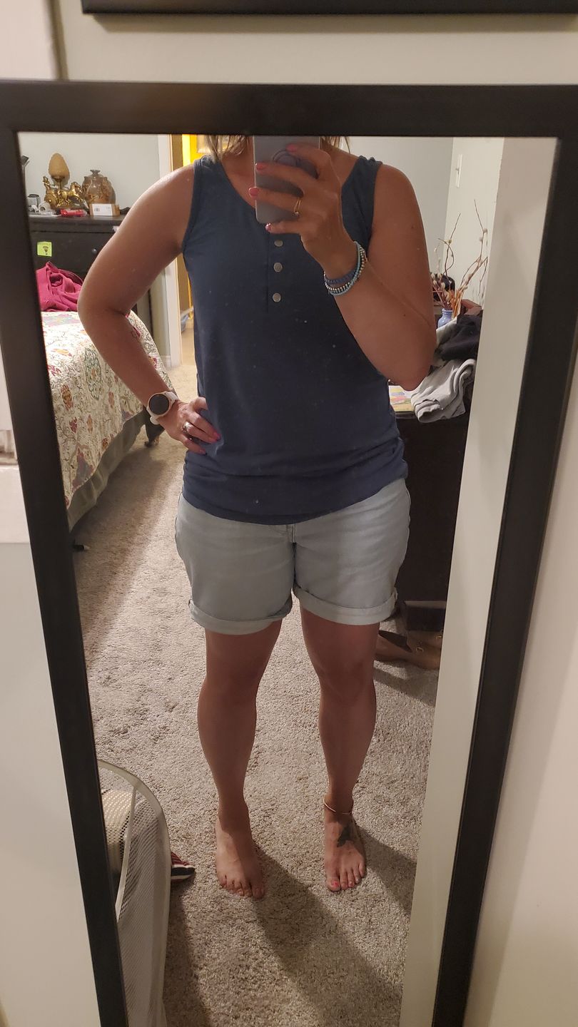 Customer photo review of *Freshly Baked* Henley Tank
