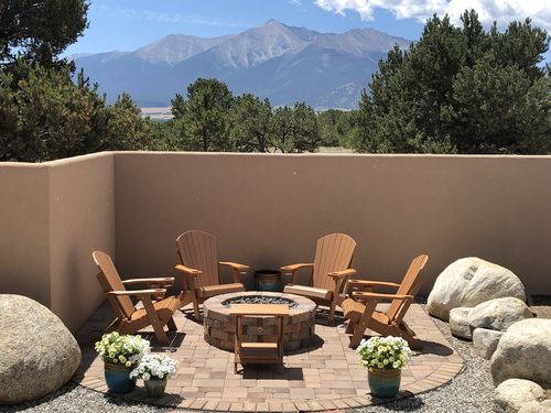 Customer photo review of Set of 4 - DuraWeather Poly® King Size Folding Adirondack Chairs With Built In Cup Holders