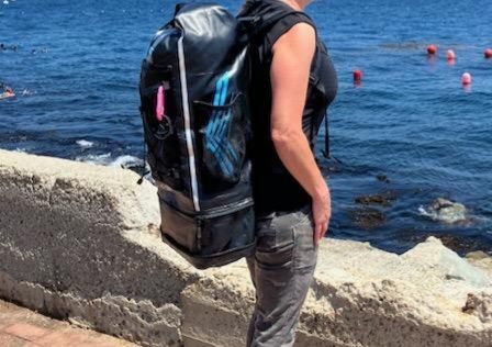Customer photo review of Waterproof Dry Bag Backpack with extendable bottom compartment