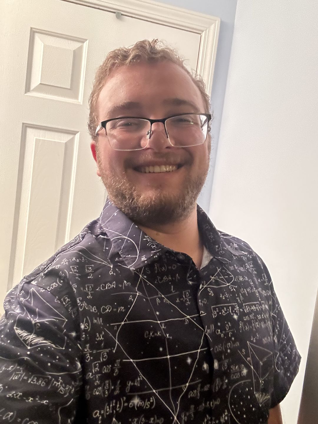 Customer photo review of Math And Physics Space Button Up Shirt