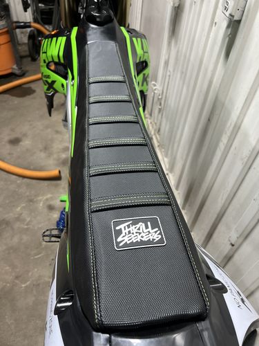 Customer photo review of Custom Seat Cover: 19-'23 KX450