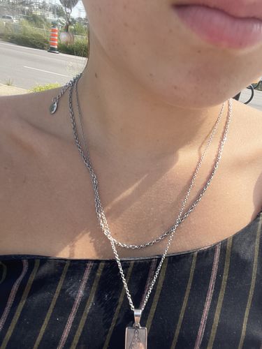Customer photo review of Aparecida Necklace - Silver