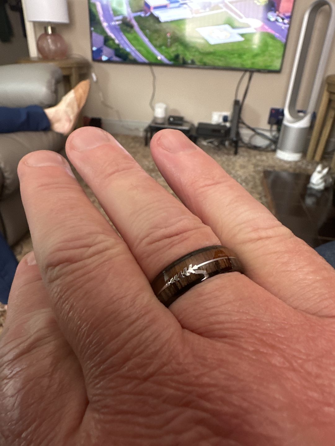 Customer photo review of The Harold Arrow 6mm Wonder Ring