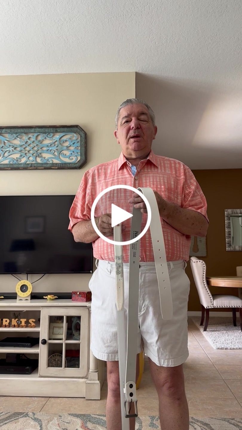 Customer video review of The Fairway Belt - White 100% Full Grain Leather Belt