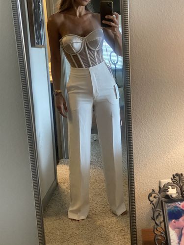 Customer photo review of Secret Form Bra with Rhinestones beige