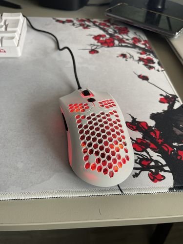 Customer photo review of Oxford White RGB Wireless Gaming Mouse