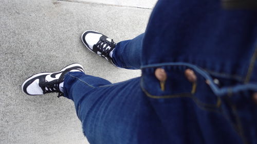 Customer photo review of Nike Dunk Low 'Panda Black White' Women's