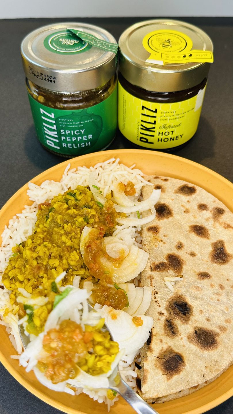 Customer photo review of Alexandra's Pikliz® Spicy Pepper Relish/Infused Hot Honey Variety 2-Pack