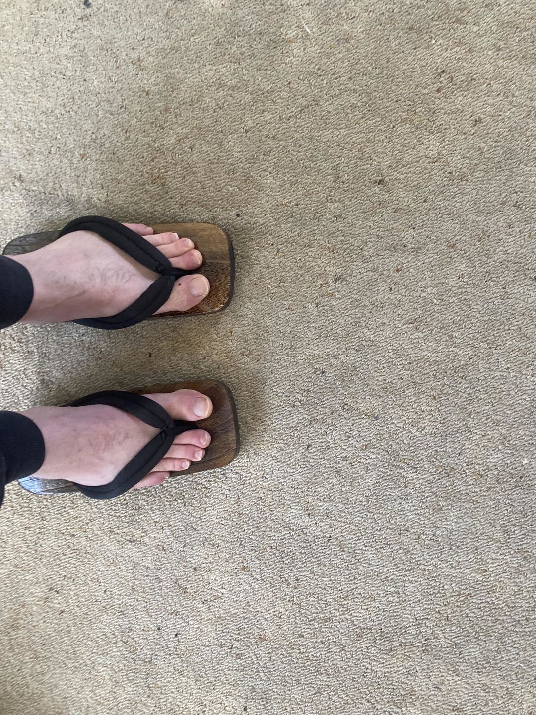 Customer photo review of Men's Geta - Kuro