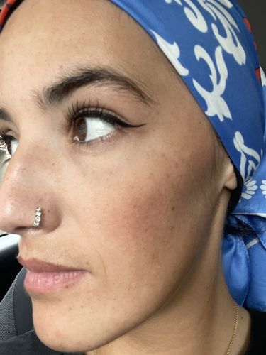 Customer photo review of Le vrai piercing Amalya