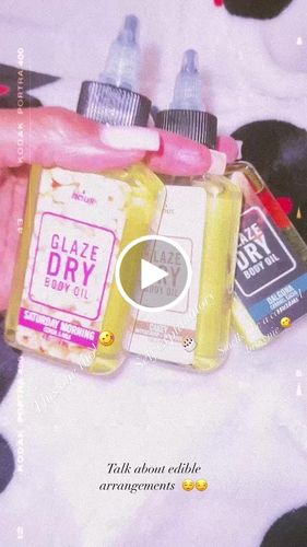 Customer video review of TREAT ME GLAZE DRY BODY OIL | MINI TRIO | DALGONA, SATURDAY MORNING + CAKEY