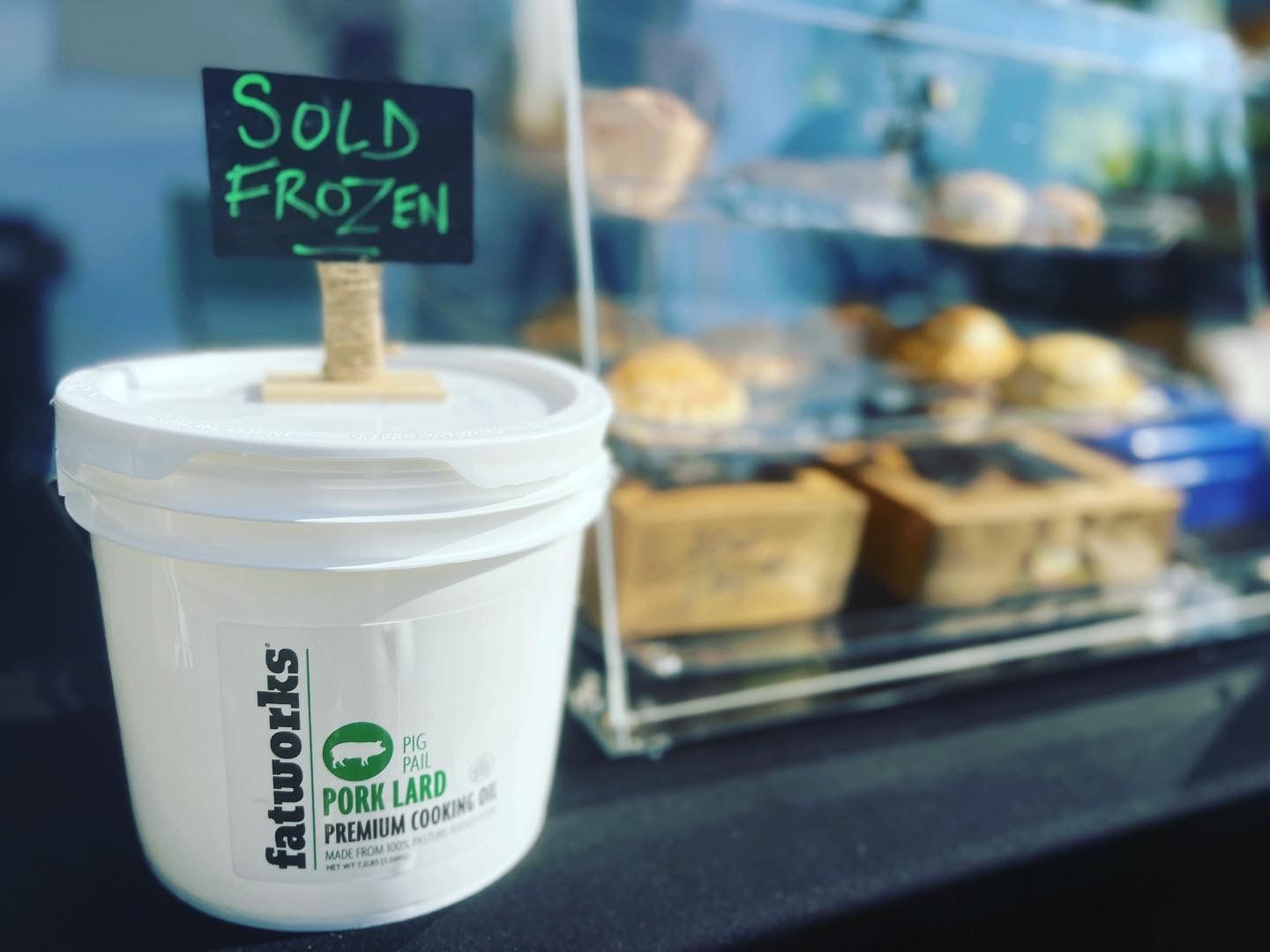 Customer photo review of Leaf Lard Pig Pail-1 GALLON
