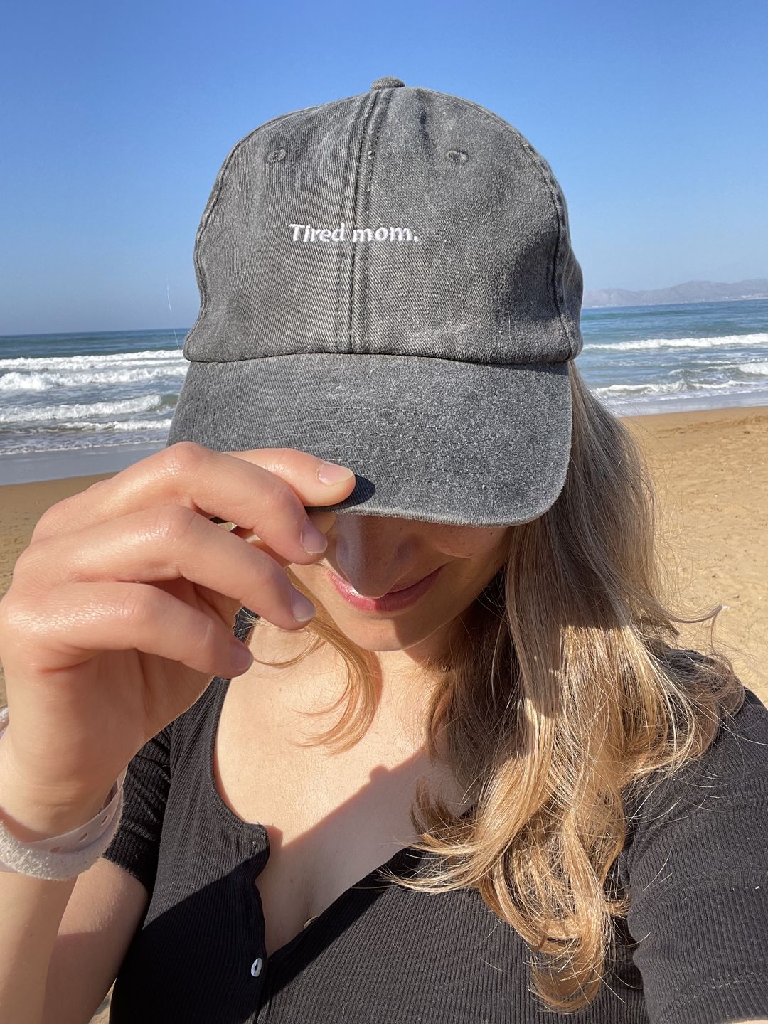Customer photo review of Tired Mom Vintage Hat