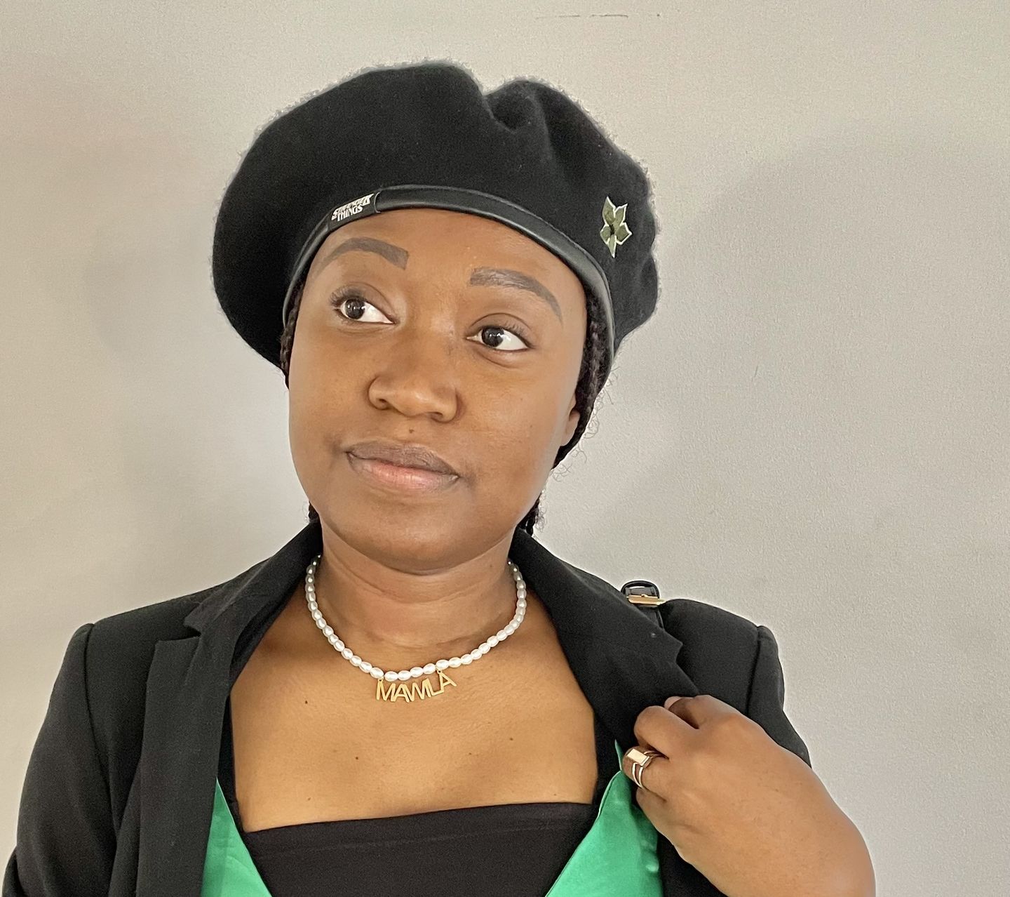 Customer photo review of Collier Prénom Perles
