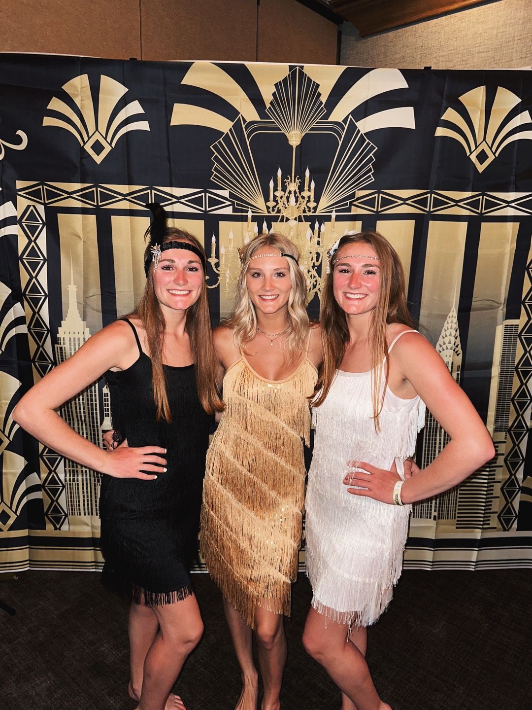 Customer photo review of Gold Fringe Flapper Dress