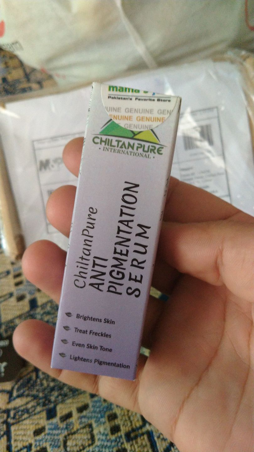 Customer photo review of Anti-Pigmentation Serum – Brighten Skin, Lighten Pigmentation, Fade Freckles & Even Skin Tone 30ml