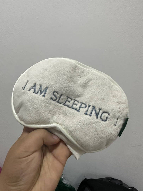 Customer photo review of I Am Sleeping Eye Mask