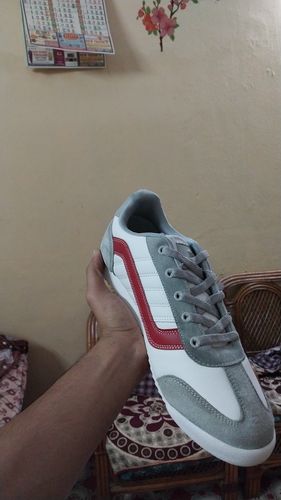 Customer photo review of ZEUS White Sky Red Men's color block sneaker
