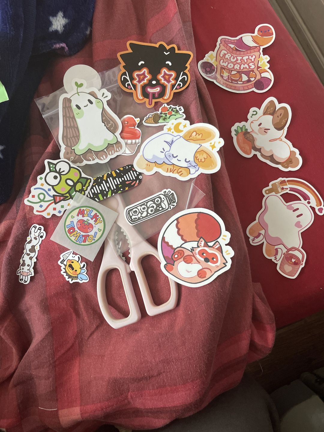 Customer photo review of Snake Snacks Sticker Sheet
