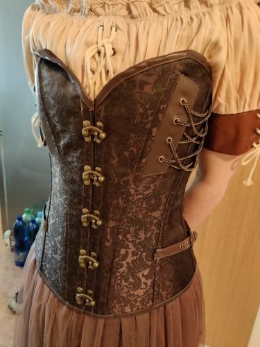 Customer photo review of Steampunk costume corset