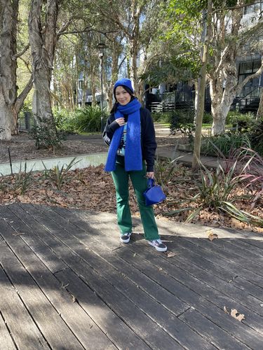 Customer photo review of Impact Flare Fit Jeans - Emerald