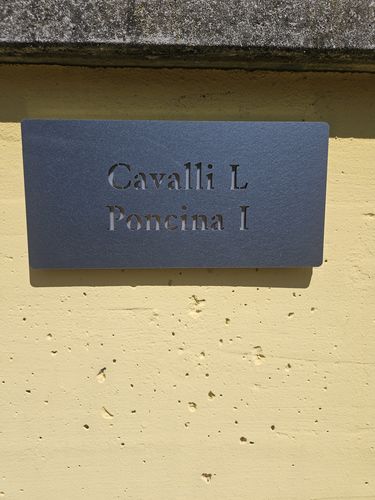 Customer photo review of Targhetta nomi e testi modello Stencil Horizontal