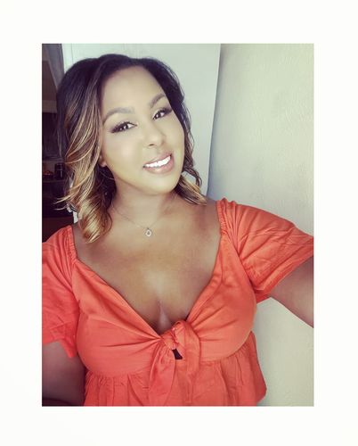 Customer photo review of at-home keratin treatment kit