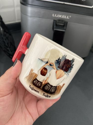 Customer photo review of Kişiye özel anne çocuk El yapımı T kulplu fincan