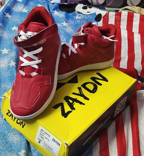Customer photo review of TRIPPIN White Men's High Top sneaker