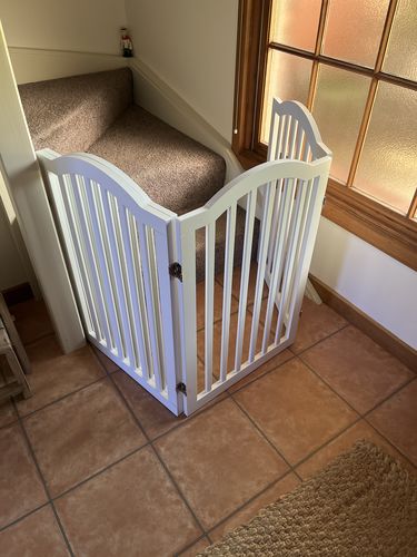 Customer photo review of PaWz Wooden Pet Gate Door