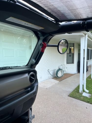 Customer photo review of Gladiator JT A-Pillar Side Mirrors with Base Mount Driver AND Passenger