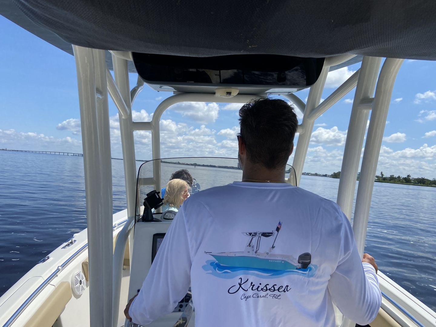 Customer photo review of Mens Captain & Crew Drifit Custom Boat Shirts - Long Sleeves