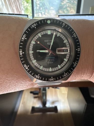Customer photo review of Seiko Limited Edition 5 Sports 55th Anniversary 39.50mm Automatic Watch SRPK17K