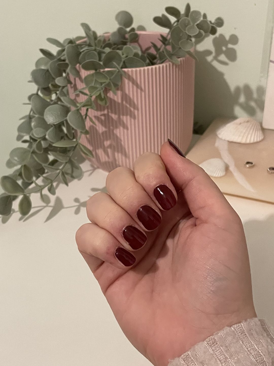 Customer photo review of NEW Sweet Cherry DIY Semicured Gel Nail Sticker Kit (Pre-Order, ETA 13.7)