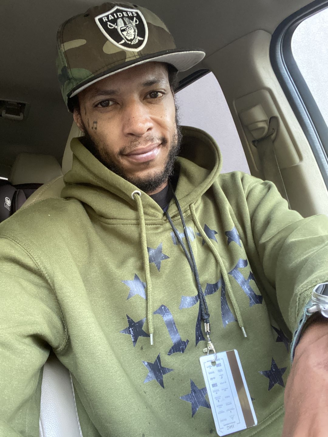 Customer photo review of 1776 Circle Stars Hoodie