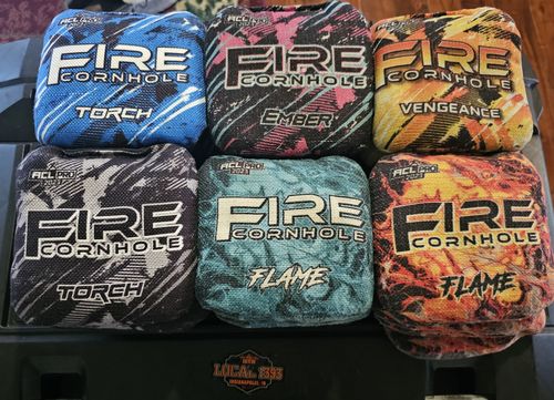 Customer photo review of 2023 Fire Torch Cornhole Bags - Set of 4