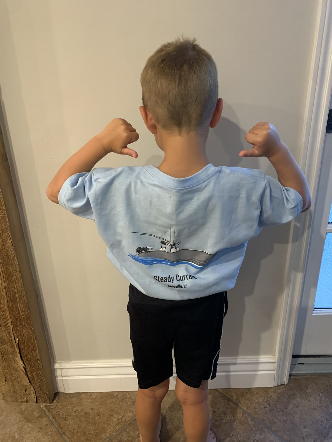 Customer photo review of Custom Boat Youth/Kids T-shirts