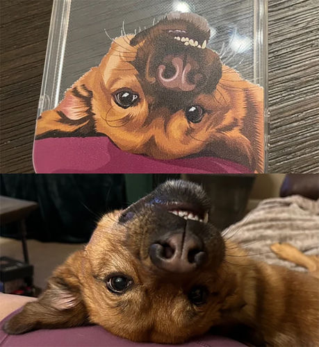 Customer photo review of Custom Pet Phone Case