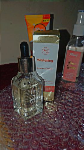 Customer photo review of Face Serum - Whitening (30ml)