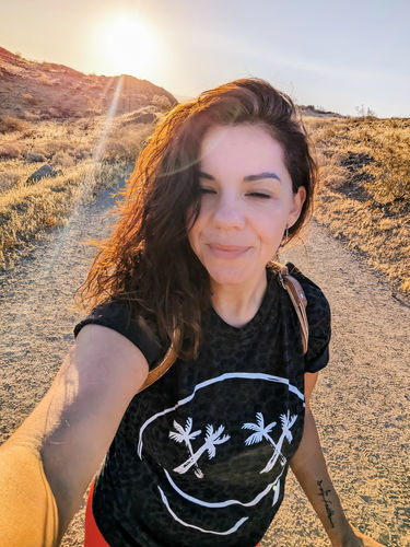 Customer photo review of Salty Savage Unisex Palm Smile Tee | In Your Face Edition | Black Leopard/White