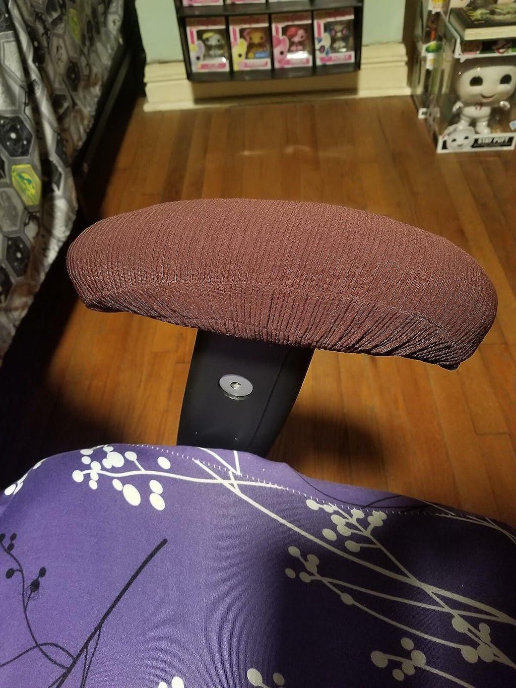Customer photo review of Removable Washable Office Chair Armrest Slipcovers