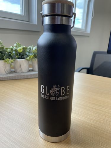 Customer photo review of Vacuum Insulated Bottle with Bamboo Top | 22 oz