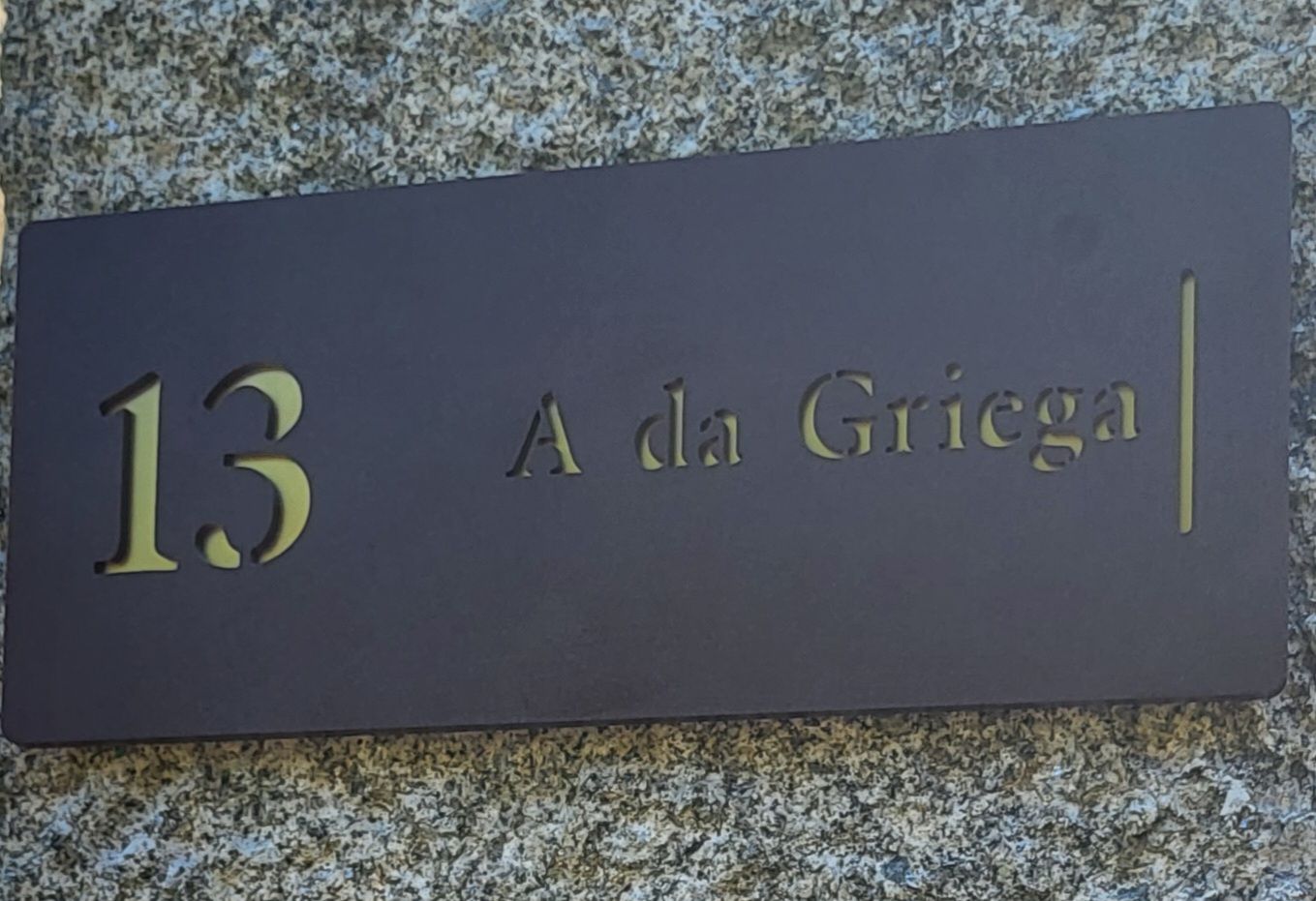 Customer photo review of Numero civico e testo modello Stencil Horizontal