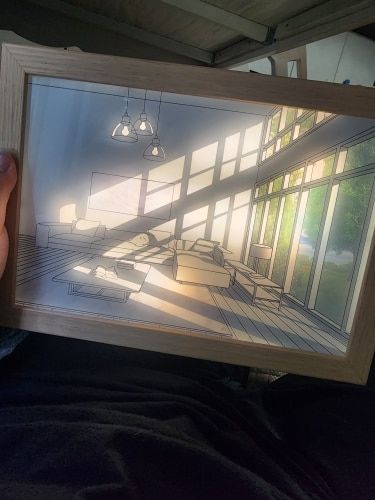 Customer photo review of IllumenArt™ 3 Tone LED Smart Artwork