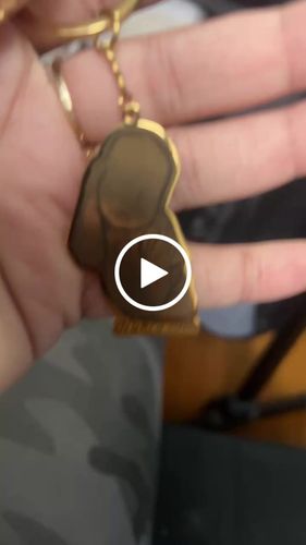 Customer video review of Custom Photo Engraved Keychain