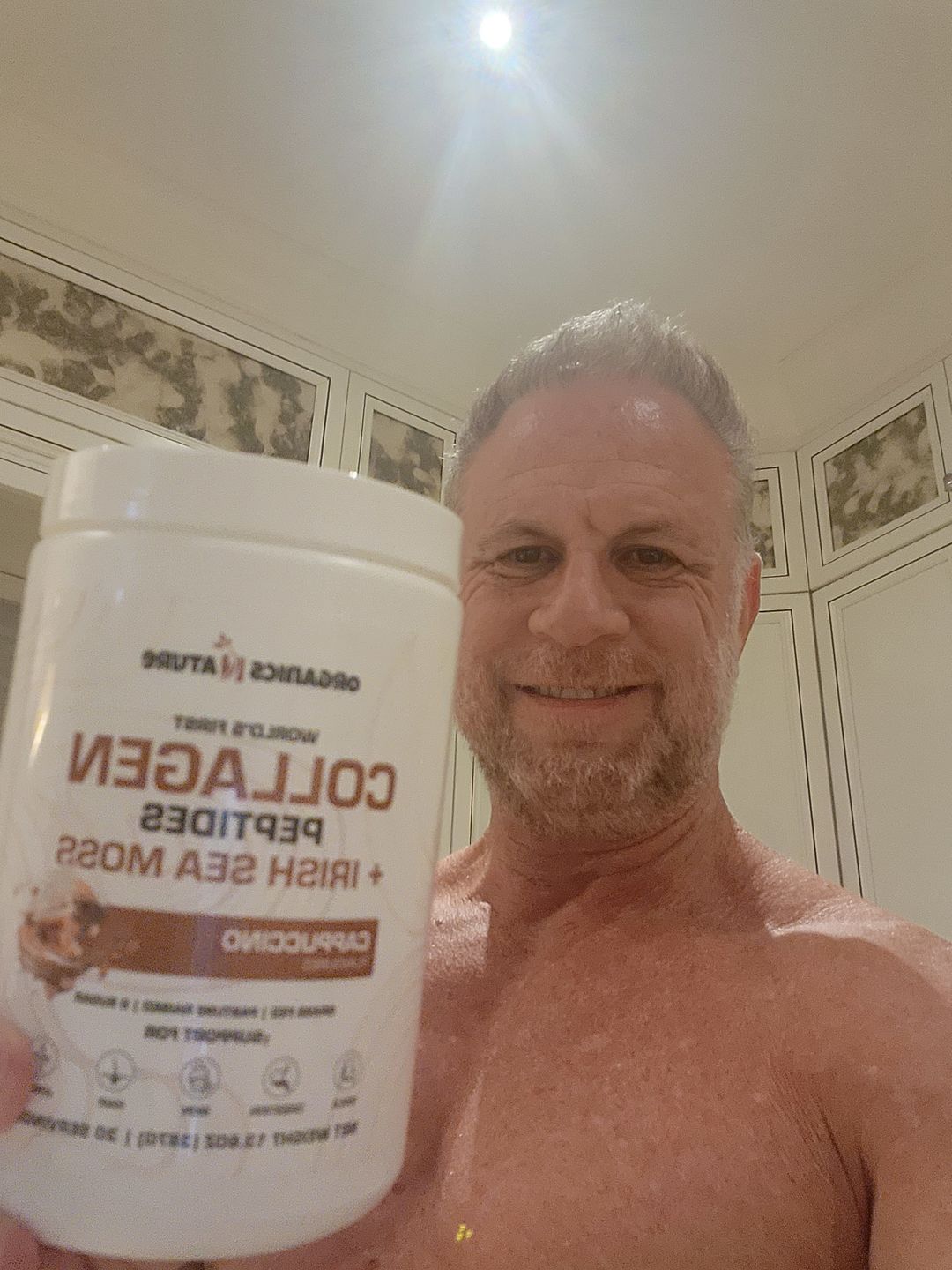 Customer photo review of Cappuccino Collagen Sea Moss - 2 Tubs