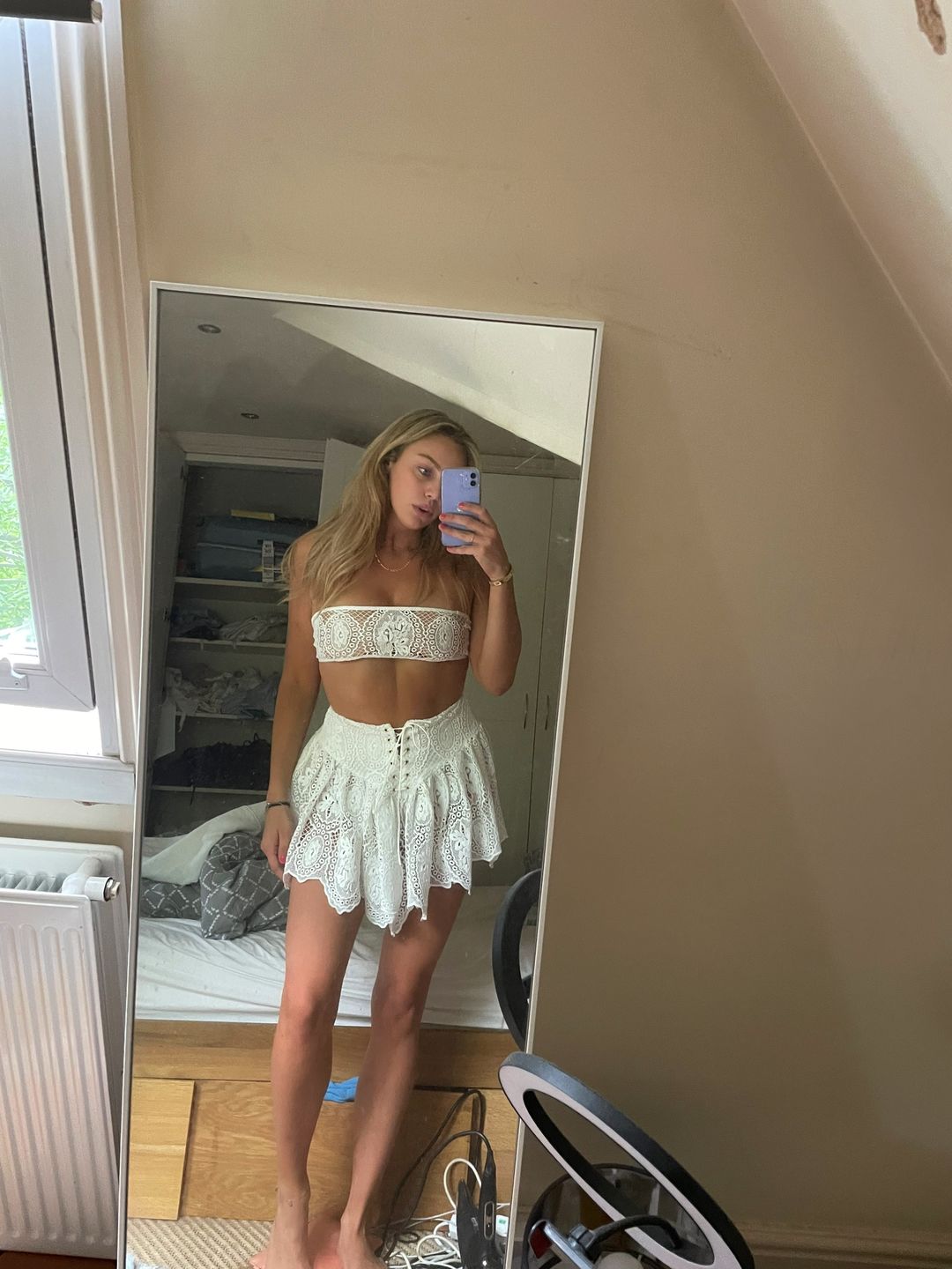 Customer photo review of "Elation" Spanish Lace Set - White