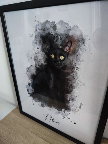 Customer photo review of Πορτραίτο Κατοικίδιου - Νερομπογιά